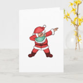 ダビングサンタ顔マスク カード (黄色い花)