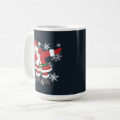 ダビングサンタ 楽しいクリスマス スノー コーヒーマグカップ (正面左)