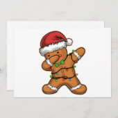 ダビングジンジャーブレッドツリーライトクリスマス シーズンカード (正面/裏面)