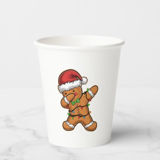 ダビングジンジャーブレッドツリーライトクリスマス 紙コップ (正面)