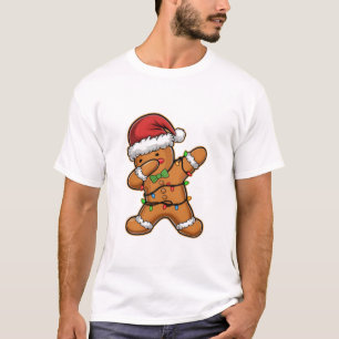 ダビングジンジャーブレッドツリーライトクリスマス Tシャツ