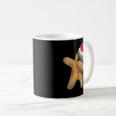 ダビングジンジャーブレッドマンクリスマスベーキング コーヒーマグカップ (正面右)