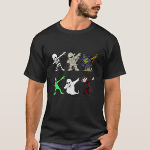 ダビングスケルトンとモンスターズドラキュラおもしろいダブダ Tシャツ