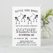 ダビングスケルトンハロウィーンハッピーバースデーパーティー 招待状 (スタンド正面)