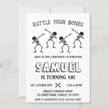 ダビングスケルトンハロウィーンハッピーバースデーパーティー