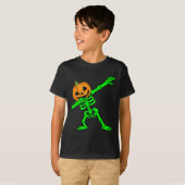ダビングスケルトンパンプキンヘッドハロウィンダブ Tシャツ (正面フル)