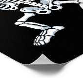 ダビングスケルトン不気味ダブ踊りメンキッズボーイズ ポスター (角)