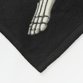 ダビングスケルトン海賊ハロウィンキッズジョリーロジャー フリースブランケット (角)