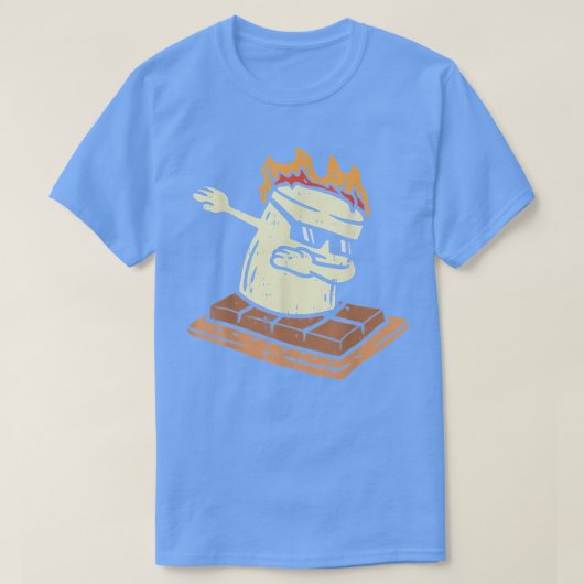 ダビングスモアマーシュマロかわいいダブダンスキャンプC Tシャツ (デザイン正面)