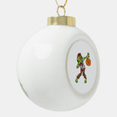 ダビングゾンビハロウィンダブギフトおもしろいデザイン セラミックボールオーナメント (左)