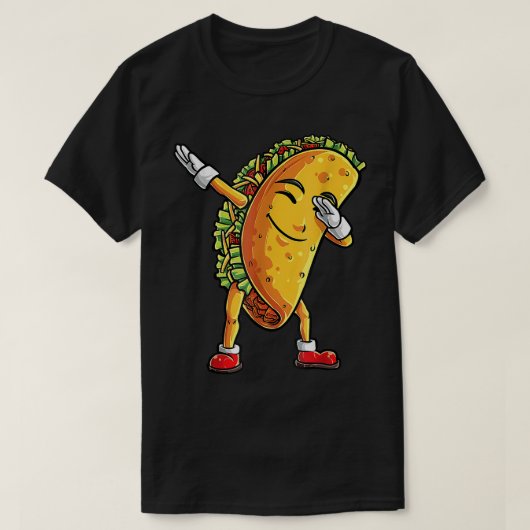 ダビングタコおもしろいボーイズ男性メキシコ料理Dab Tシャツ (デザイン正面)