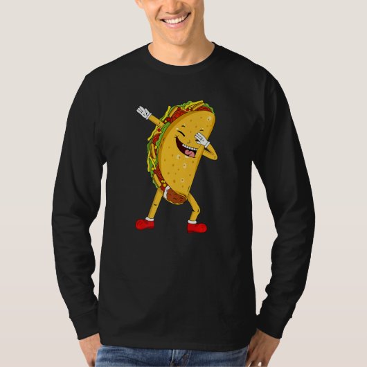 ダビングタコス キッズボーイ シンコデマヨ メキシコ料理 Tシャツ (正面)