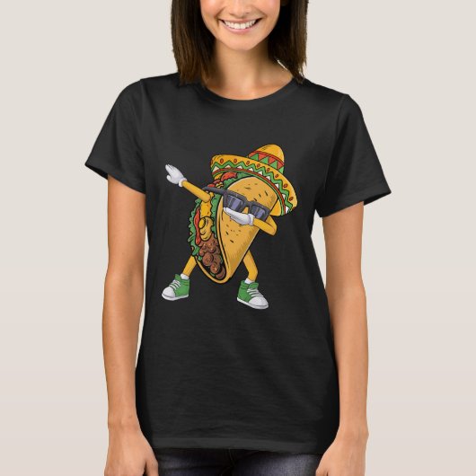 ダビングタコチンコデマヨおもしろいメキシコ料理Dab Tシャツ (正面)