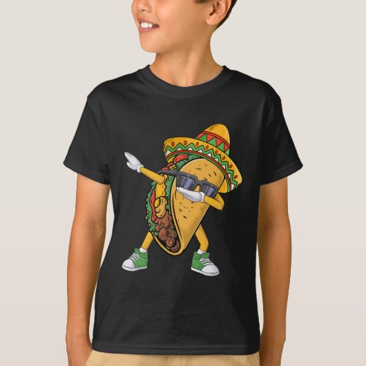 ダビングタコチンコデマヨおもしろいメキシコ料理Dab Tシャツ (正面)