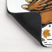 ダビングターキーサンクスギビング踊り マウスパッド (コーナー)