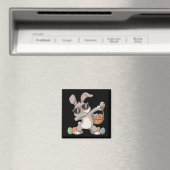 ダビングダブラビットバニーイースターエッグバスケット マグネット (インサイチュ (食洗機))