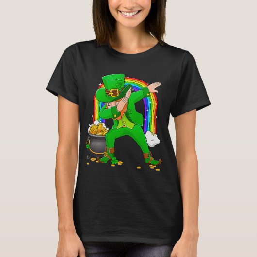 ダビングダンスアイリッシュシャムロックSt patricks day1 Tシャツ (正面)
