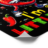 ダビングチリペッパーCinco de Mayoキッズシャツメックス ポスター (角)