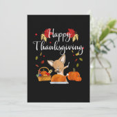 ダビングチワホアドッグターキーハッピーサンクスギビング 案内状 (スタンド正面)