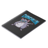 ダビングチンチラサングラスアニマルペットおもしろい ノートブック (左側)