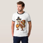 ダビングトルコを持つ恐竜 Tシャツ (正面フル)