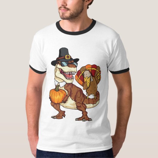 ダビングトルコを持つ恐竜 Tシャツ (正面)