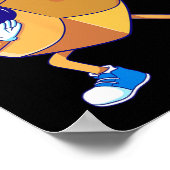 ダビングドレディデルハヌカー踊りハヌカー(ユダヤ教の祭り)キッズギル ポスター (角)