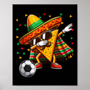 ダビングナチョ遊サングラスのサッカーチンコ・デ・マヨ ポスター