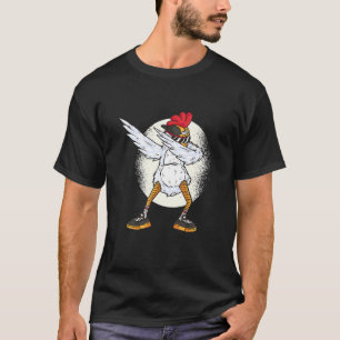 ダビングニワトリ クリスマス Xmas ダンス おもしろい 男の子 ギ Tシャツ