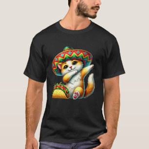 ダビングネコ タコ シンコデマヨ メキシコ フィエスタ キッズ Tシャツ