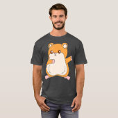 ダビングハムスターおもしろいハムスター動物愛好家 Tシャツ (正面フル)