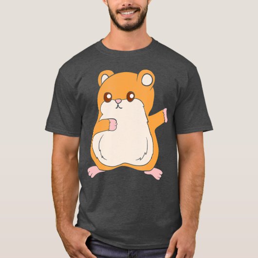 ダビングハムスターおもしろいハムスター動物愛好家 Tシャツ (正面)