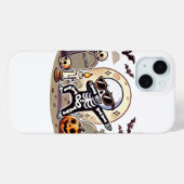 ダビングハロウィーンボーイズスケルトンゾンビ怖い Case-Mate iPhoneケース (裏面 (横))