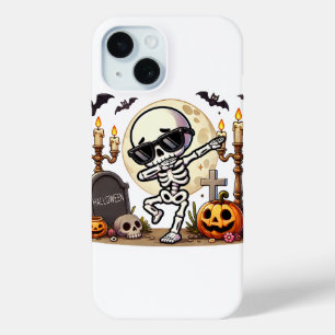 ダビングハロウィーンボーイズスケルトンゾンビ怖い iPhone 15ケース