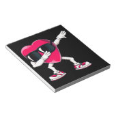 ダビングハートおもしろいギフト女の子キッズボーイズ ノートパッド (アングル)