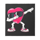 ダビングハートおもしろいギフト女の子キッズボーイズ ノートパッド (正面)