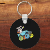 ダビングバニーハッピーイースターモンスタートラックボーイズガール キーホルダー (正面)