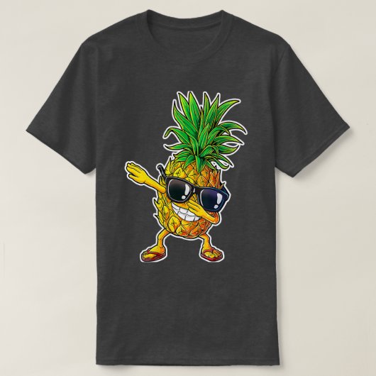 ダビングパイナップルサングラスアロハ2 Tシャツ (デザイン正面)