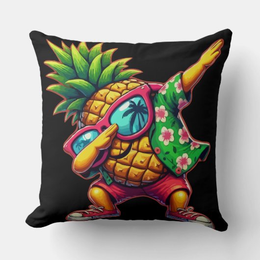 ダビングパイナップルサングラスビーチ クッション (正面)