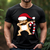 ダビングパグ犬のクリスマスホリデー Tシャツ