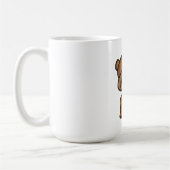 ダビングパンダおもしろいダブ コーヒーマグカップ (左)