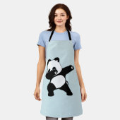 ダビングパンダおもしろいダンス エプロン (着用した状態)