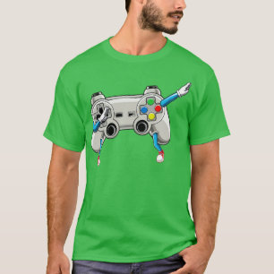 ダビングビデオゲームのコントローラGamer子供へ dab Tシャツ