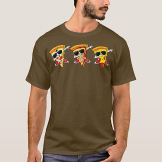 ダビングピザスライスダンスピザ踊りピザトッド Tシャツ