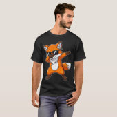 ダビングフォックスサングラス キツネ Tシャツ (正面フル)