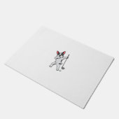 ダビングフランスのブルドッグゴルフFrenchieドッグダブゴー ドアマット (アングル)