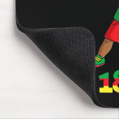 ダビングブラックキングジュネクファーメラニンブラウン肌B マウスパッド (コーナー)