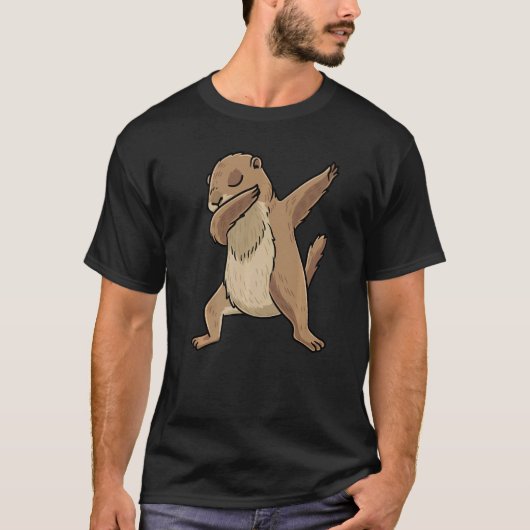 ダビングプレーリードッグ齧歯動物 Tシャツ (正面)