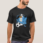 ダビングペンギングアテマラのサッカーファンジャージーフットブ Tシャツ (正面)