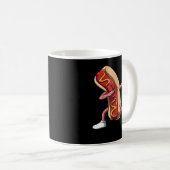 ダビングホットドッグダブホット愛犬家ナショナルホットド コーヒーマグカップ (正面右)